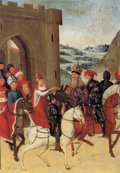 Pope and Emperor Leave Mantua with Their Relic Parts